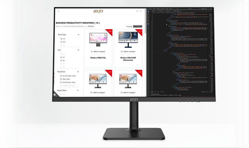 MSI Modern MD272QXP Gaming Monitor